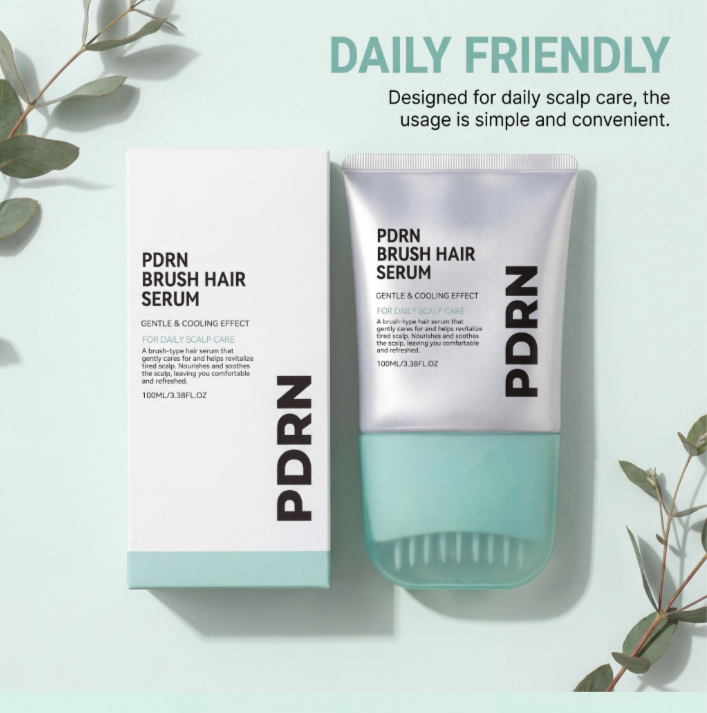 PDRN Brush Hair Serum for Fuller-Looking Roots