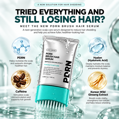 PDRN Brush Hair Serum for Fuller-Looking Roots