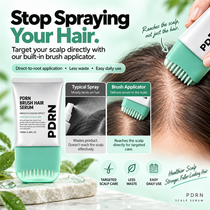 PDRN Brush Hair Serum for Fuller-Looking Roots